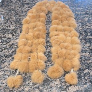 Rabbit fur scarf